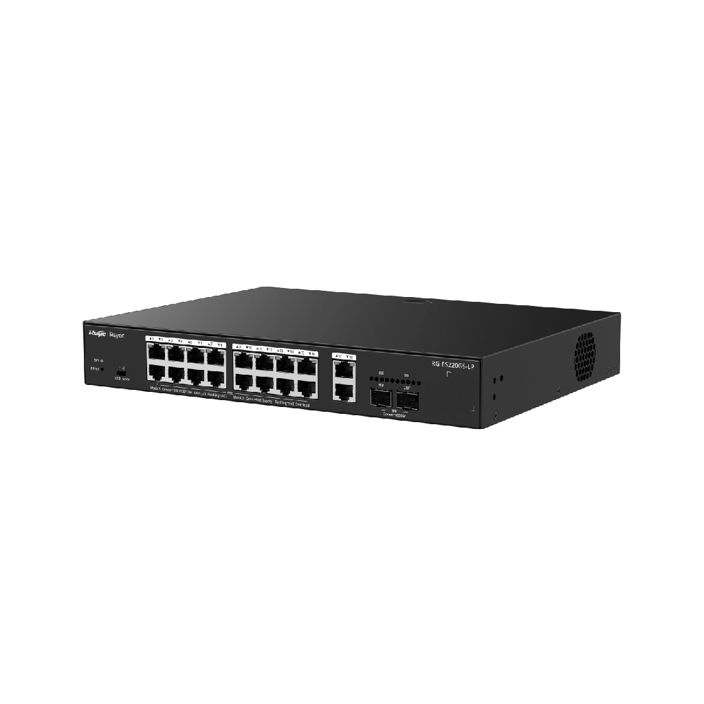 Ruijie RG-ES220GS-LP 16 port managed poe switch 10/100/1000