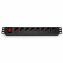 9 Port PDU Europe Type, Switch on/off , Fuse 16A