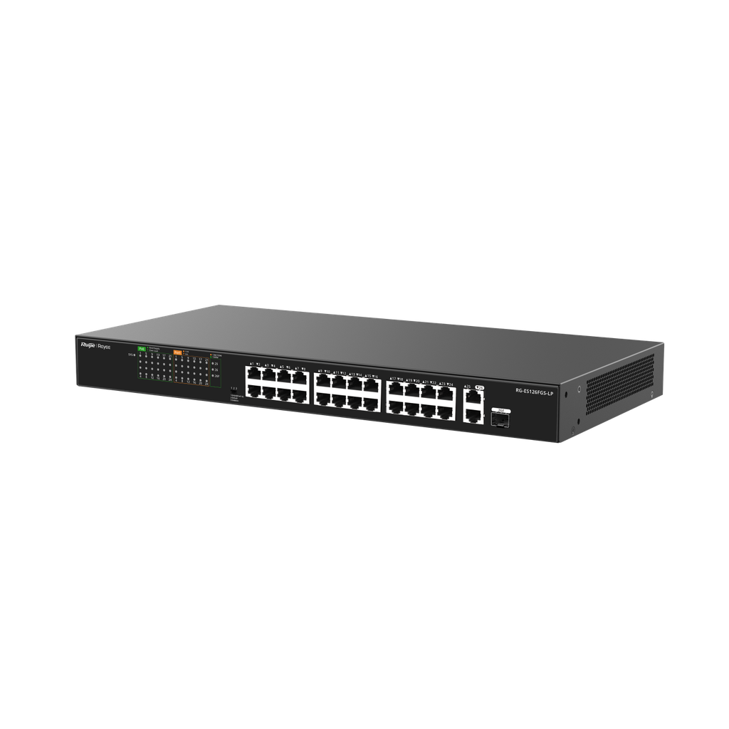 RG-ES126FGS-LP, 24-Port switch 10/100 Mbps